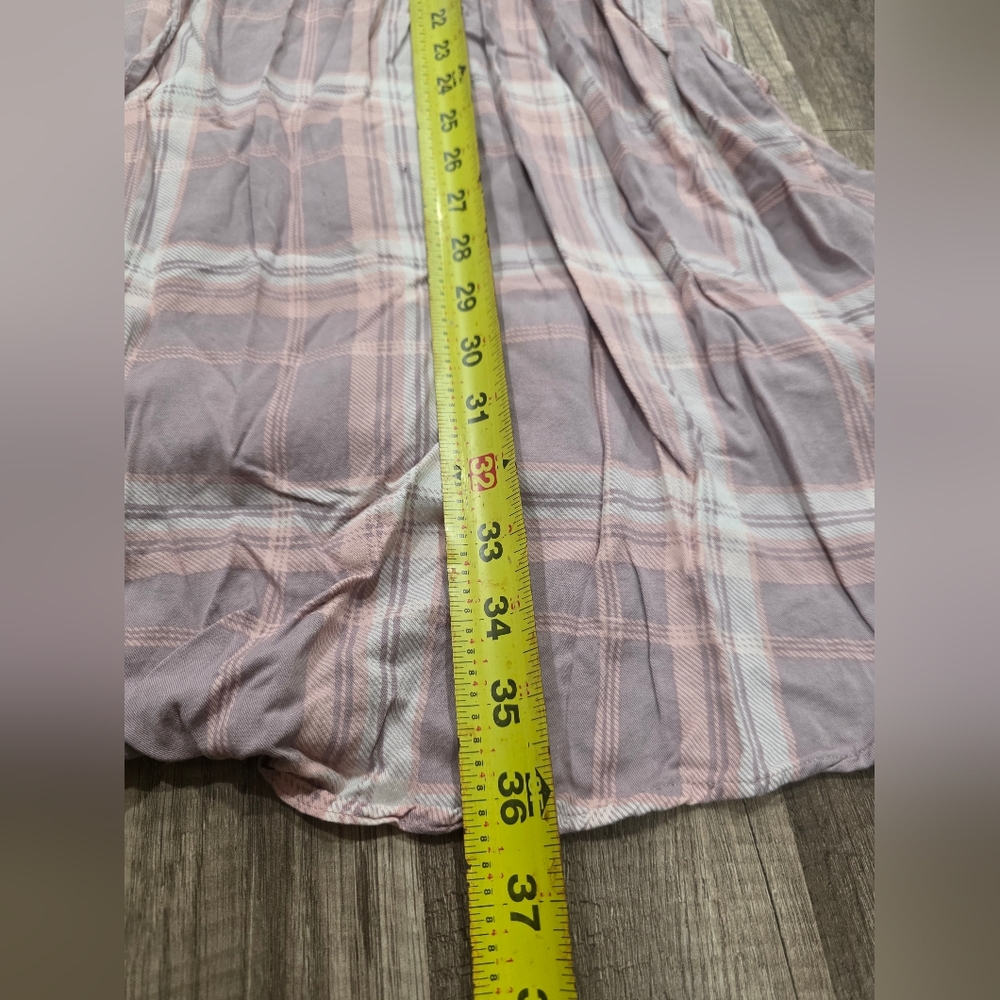 TORRID PINK PLAID SHIRT DRESS TUNIC Plus Curvy Preppy Classy 3x - Picture 8 of 12